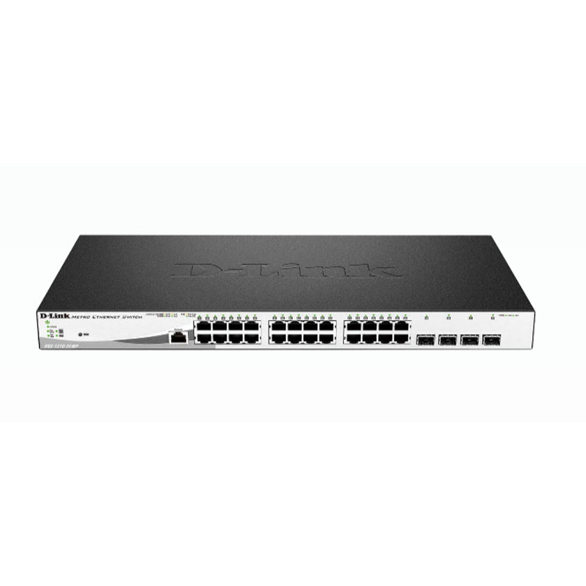 D-Link 28-Port Gigabit PoE+ Smart Switch including 4 SFP Ports