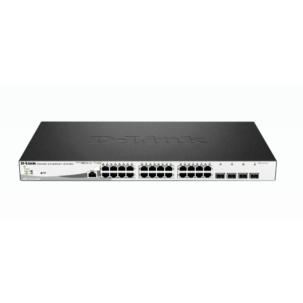 D-Link 28-Port Gigabit PoE+ Smart Switch including 4 SFP Ports