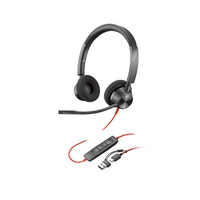Poly Blackwire 3320 Stereo Teams USB-C + USB-C/A Adapter