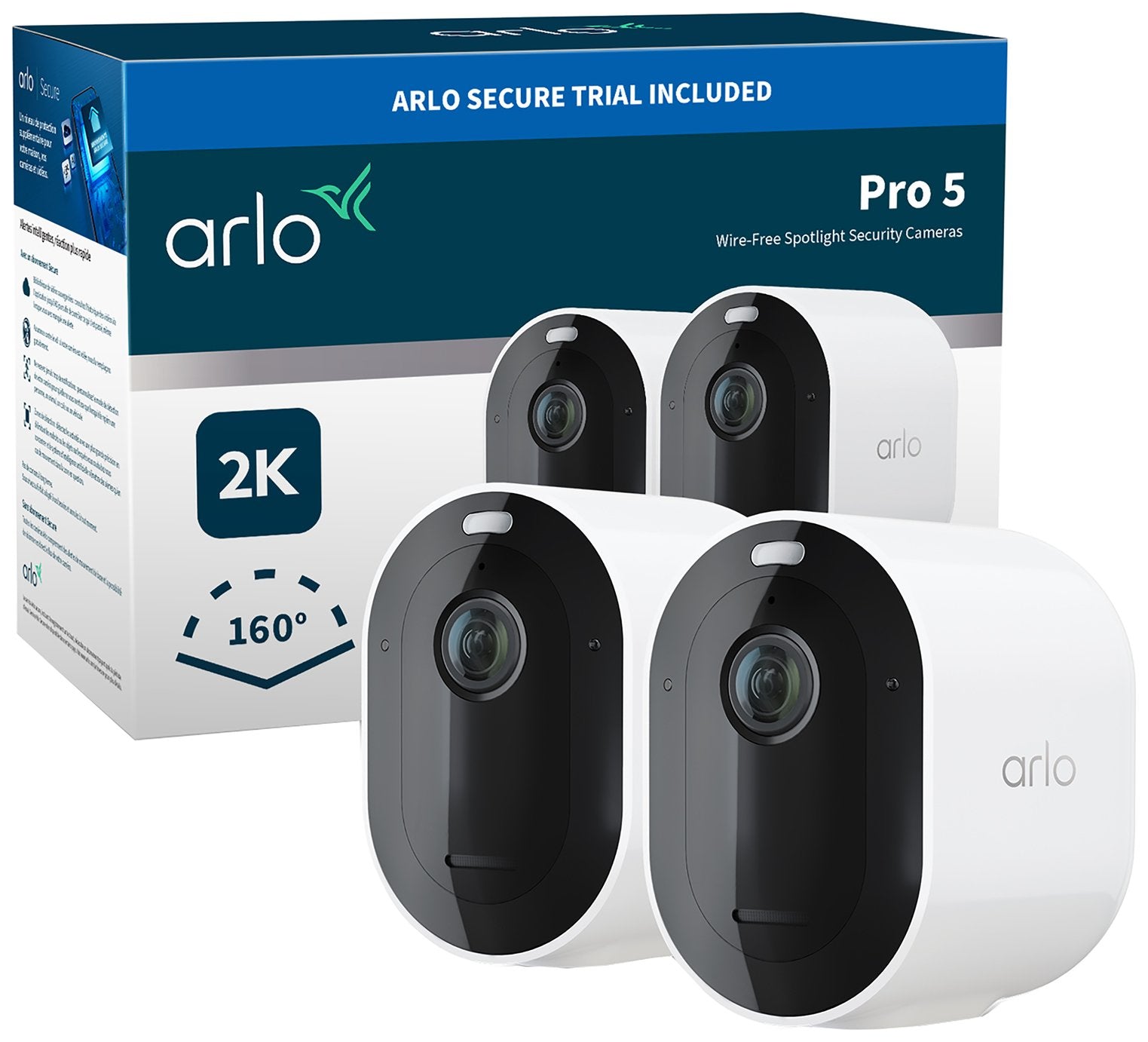 Arlo Essential 2K Outdoor Security Camera (2-pack)