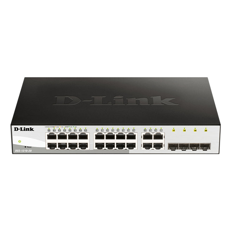 16 10/100/1000 Base-T port with 4 x 1000Base-T /SFP ports
