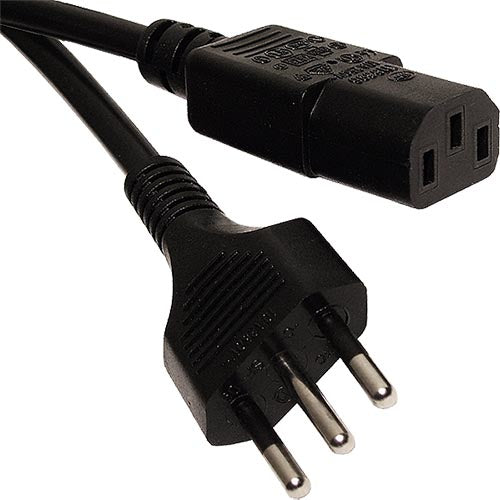CNL 2.5M UK 13A C19 Bk PVC 1.5MM