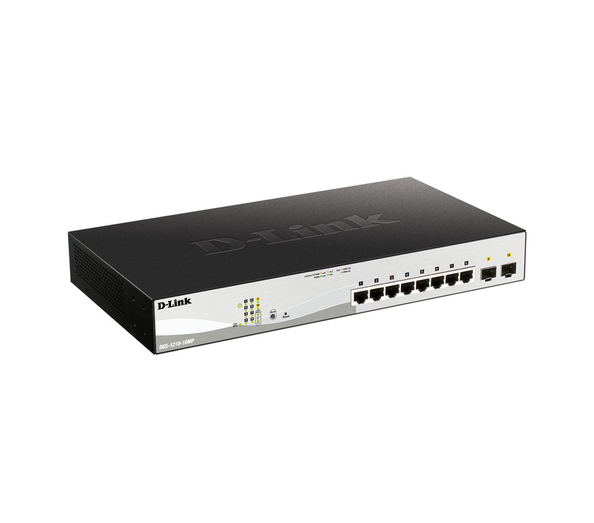 D-Link DGS-1210-10MP 10-Port Gigabit Smart Managed PoE Switch