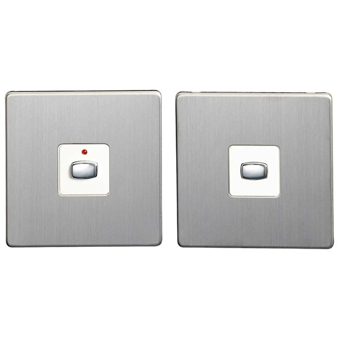 MiHome Smart Brushed Steel 1 Gang Light Switch (Two-way)