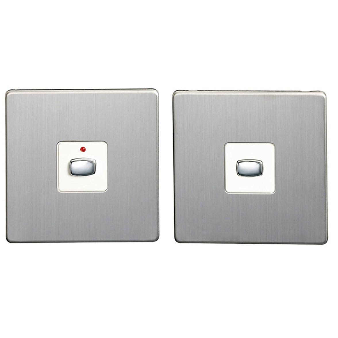 MiHome Smart Brushed Steel 1 Gang Light Switch (Two-way)