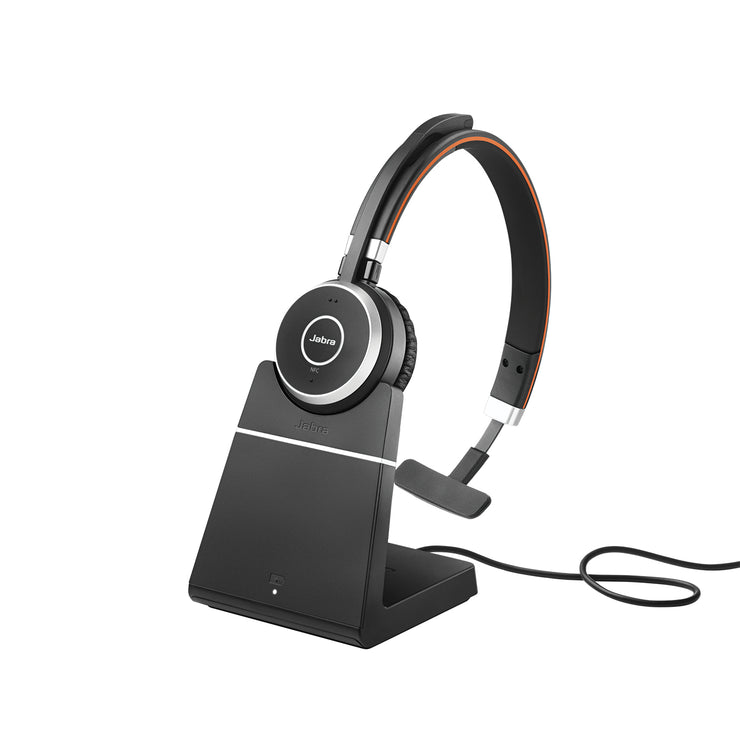 Jabra Evolve 65 SE UC Mono with Jabra LINK 390 USB-A and Charging Stand *EOL*