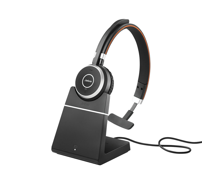Jabra Evolve 65 SE UC Mono with Jabra LINK 390 USB-A and Charging Stand *EOL*