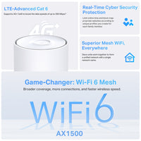 TP-LINK 4G+AX1500 HomeMesh WiFi6 Gateway