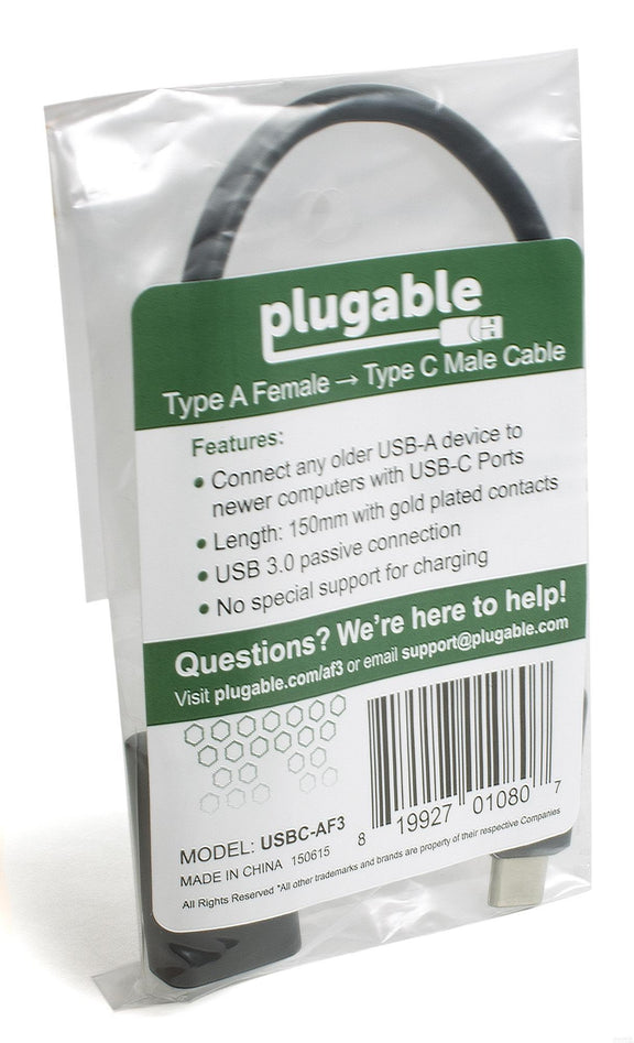 Plugable USB C to USC Adapter Cable