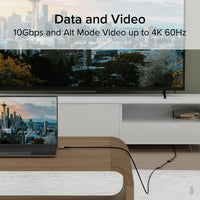 Plugable USB-C Ext Cable + Meter