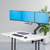 Triple Monitor Desk Mount 27in Screens