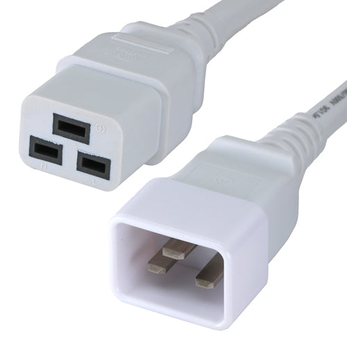 CNL 2.5M C20-C19 Wh PVC 1.5MM