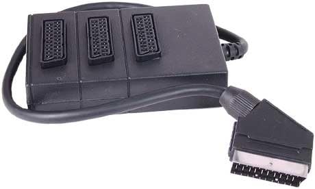 CDL 3 Way SCART Splitter Box Blk