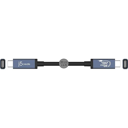 J5CREATE 40GBPS 240W USB TYPE-C CABLE