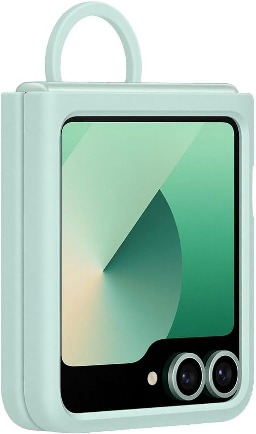Samsung SAM Z Flip6 Silicone Case with Ring Mint