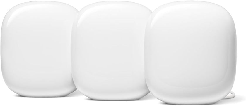 Google Nest WiFi Pro Home Mesh Wi-Fi 6E System (2022) White 3 Pack