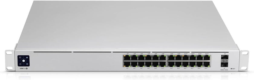 Ubiquiti UniFi Switch USW-Enterprise-24-PoE - Switch - L3 - Managed - 12 x 100 1000 2.5G (PoE ) 12 x 10 100 1000 (PoE ) 2 x 10 Gigabit SFP - rack-mountable - PoE (400 W)