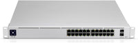 Ubiquiti UniFi Switch USW-Enterprise-24-PoE - Switch - L3 - Managed - 12 x 100 1000 2.5G (PoE ) 12 x 10 100 1000 (PoE ) 2 x 10 Gigabit SFP - rack-mountable - PoE (400 W)