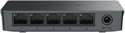 Grandstream GWN7700 UNMANAGED 5-PORT GBE SWITCH (PLASTIC CASE)