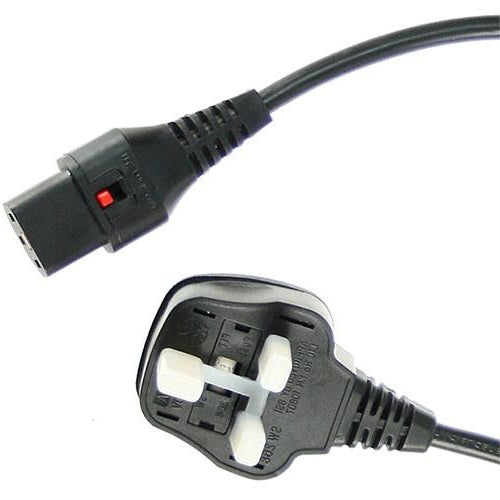 2M UK C13 Lck Bk PVC 1.0MM