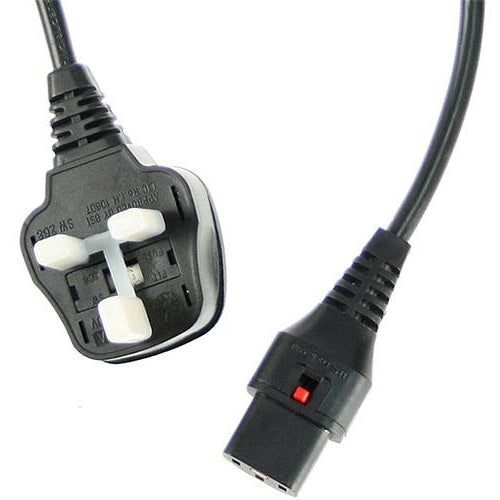 2M UK C13 Lck Bk PVC 1.0MM