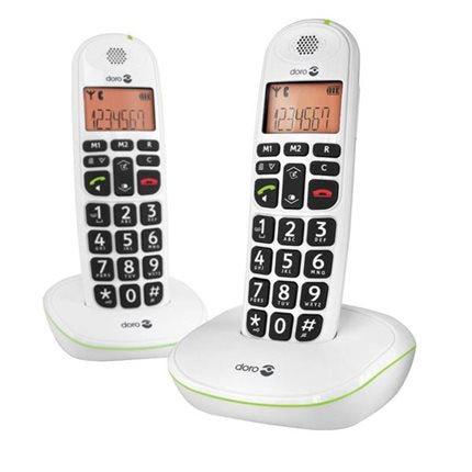 DORO L BUTTON PHONEEASY 100W TWIN DECT