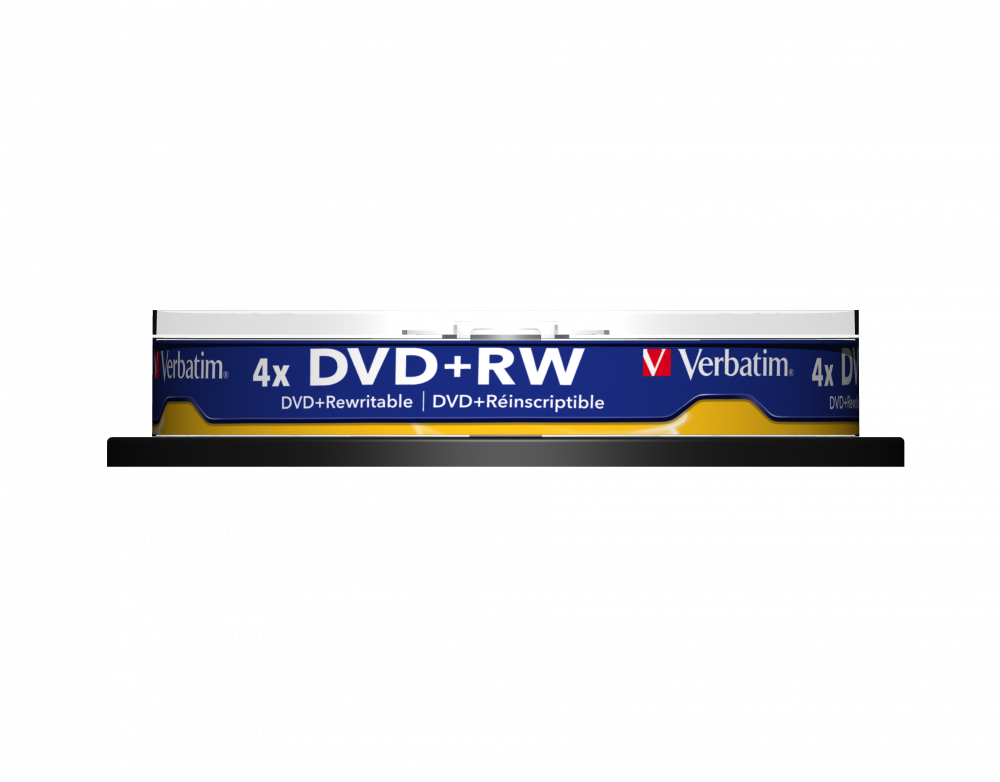 Verbatim DVD+RW Matt Silver 10pk Spindle