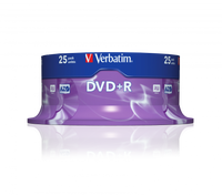 Verbatim DVD+R 16x 25pk Spindle