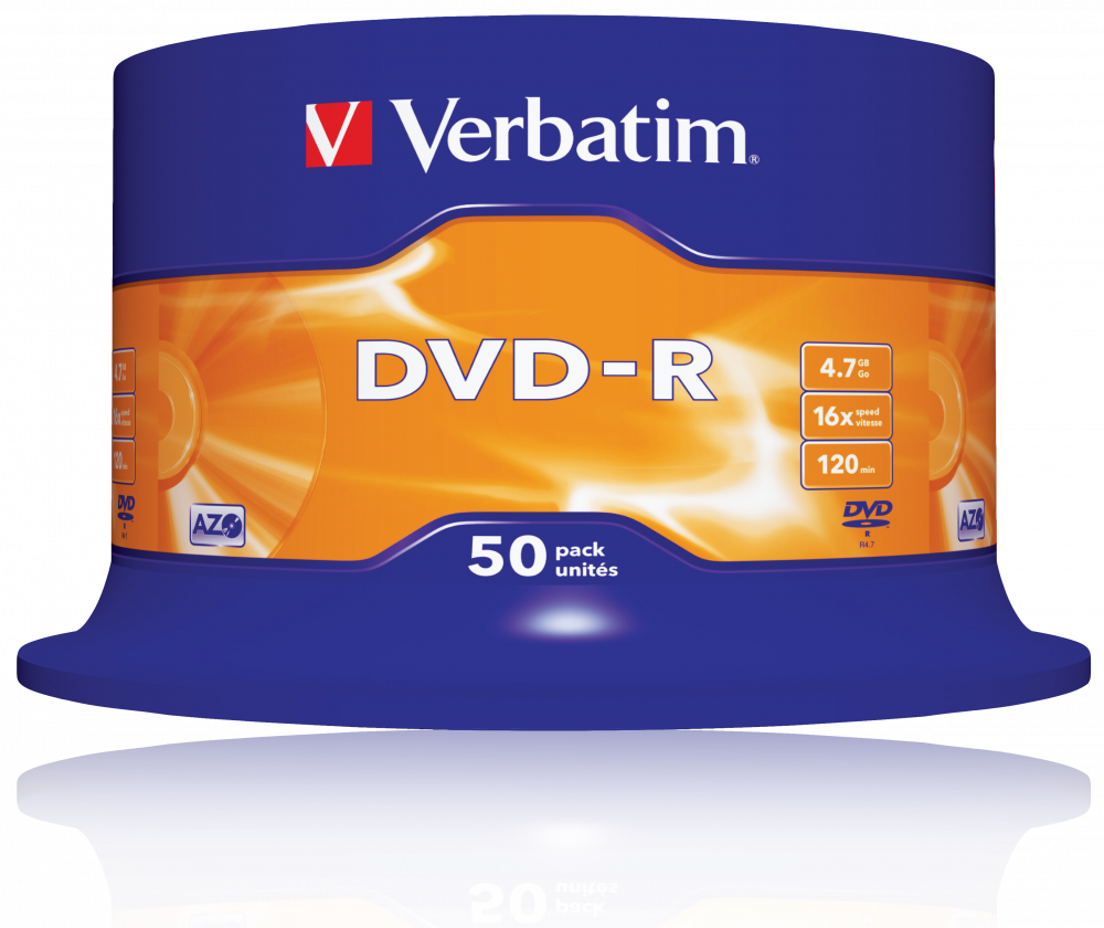 Verbatim DVD-R 16x 50pk Spindle