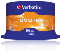 Verbatim DVD-R 16x 50pk Spindle