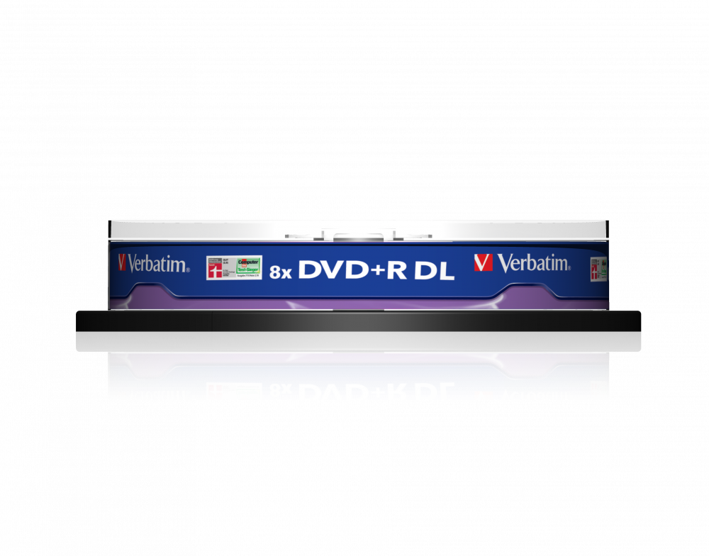 Verbatim DVD+R 8x D/L 10pk Spindle