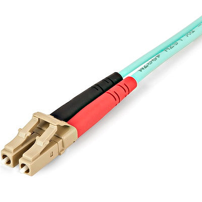 Startech 1m Aqua MM 50/125 OM4 Fiber Optic Cable