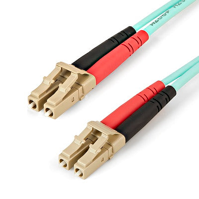 2m Aqua MM 50/125 OM4 Fiber Optic Cable