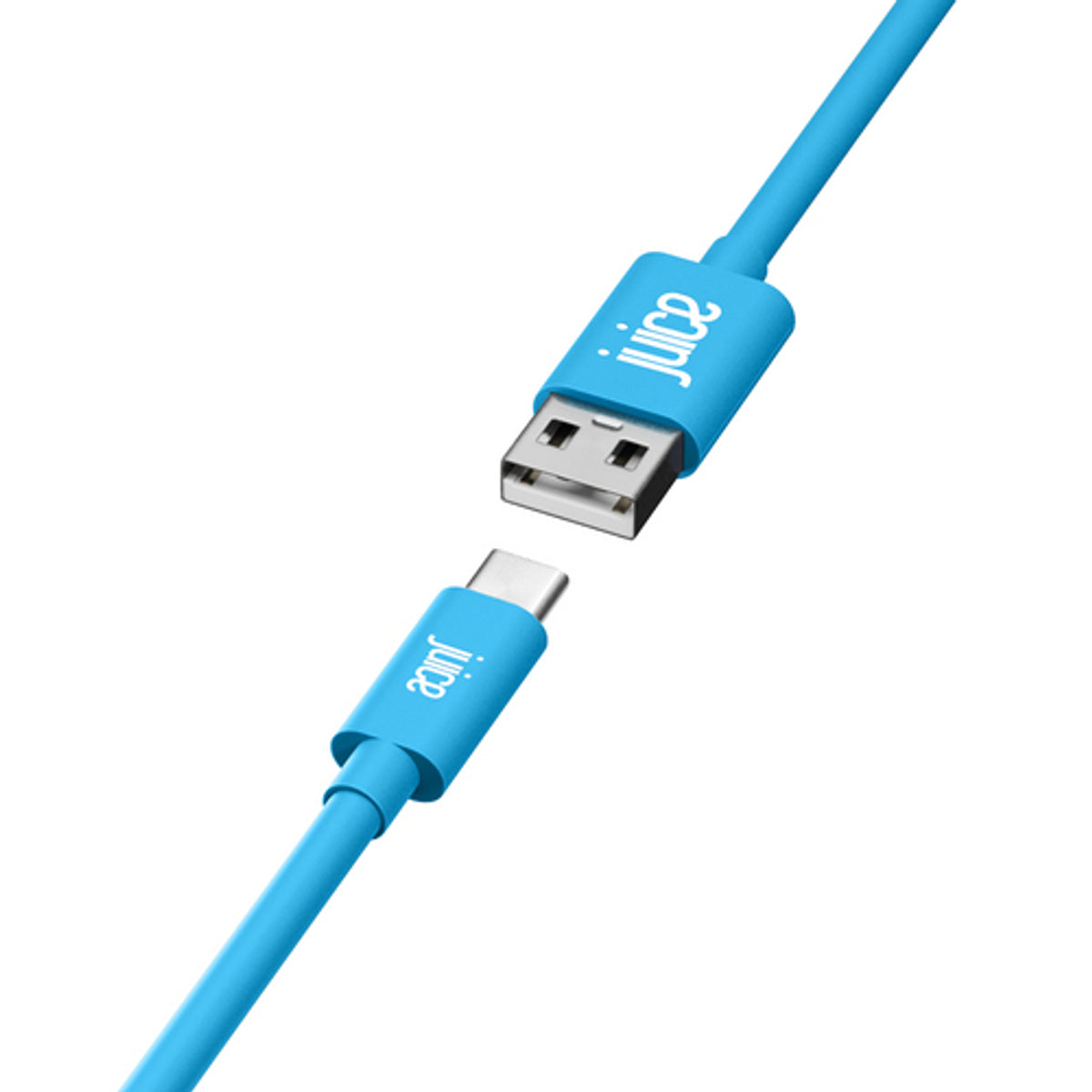 Juice Cable USB-A to USB-C 2m Rounded Cable Aqua