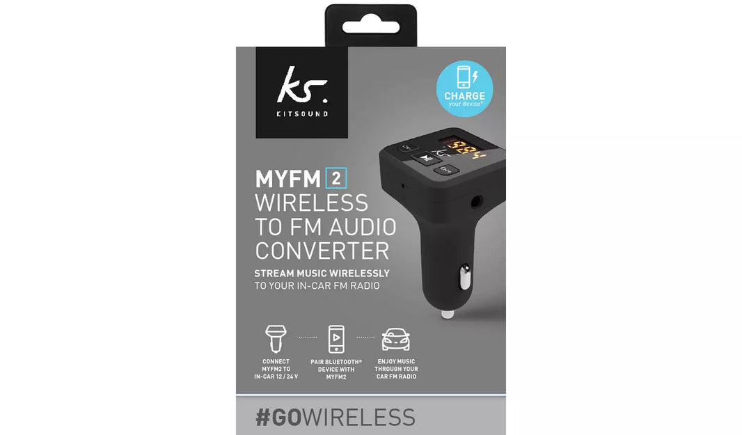KitSound MyFM2 87.5 - 107.9 MHz Bluetooth Black