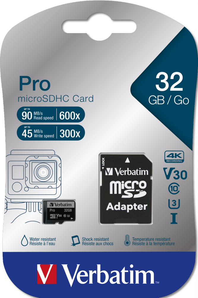 Verbatim Pro microSDHC U3 32GB  SD Card