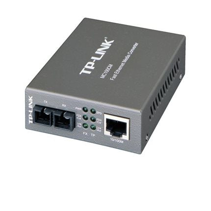 TP-Link MC100CM - Fibre media converter - 100Mb LAN - 10Base-T 100Base-FX 100Base-TX - RJ-45 SC multi-mode - up to 2 km