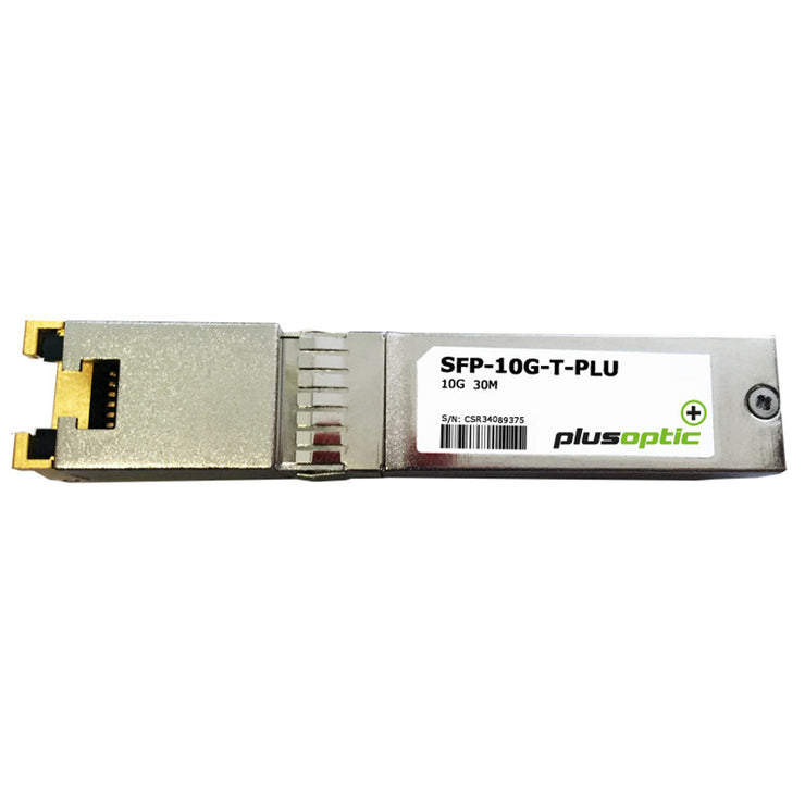 PlusOptic 10G Copper SFP+ 30M Transceiver RJ-45 Connector for Copper - Cat 6