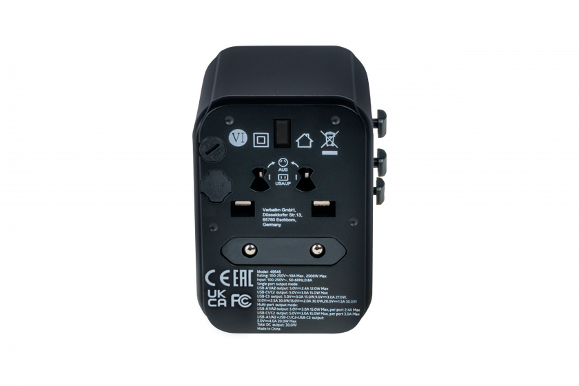 Verbatim Uni Travel Adapter UTA-03 PD30W