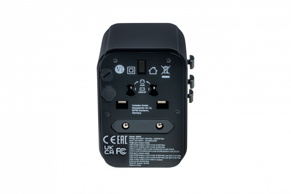 Verbatim Uni Travel Adapter UTA-03 PD30W