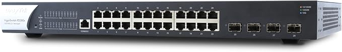 DrayTek VigorSwitch P2282x L2+ Managed 24-Port Gigabit PoE Switch