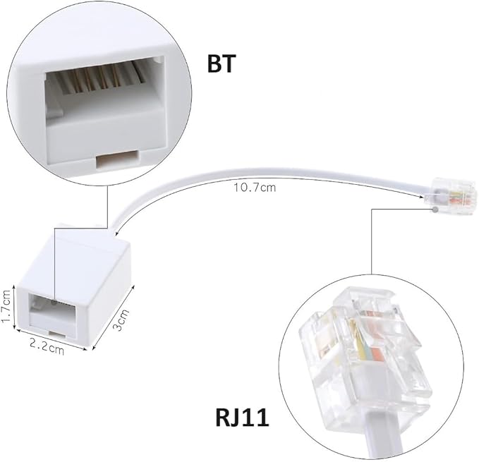 Cablenet RJ11 to BT Adaptor