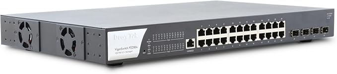 DrayTek VigorSwitch P2282x L2+ Managed 24-Port Gigabit PoE Switch