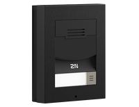 2N IP Solo with Camera Flush Mount - Black (inc frame - requires 9155017)