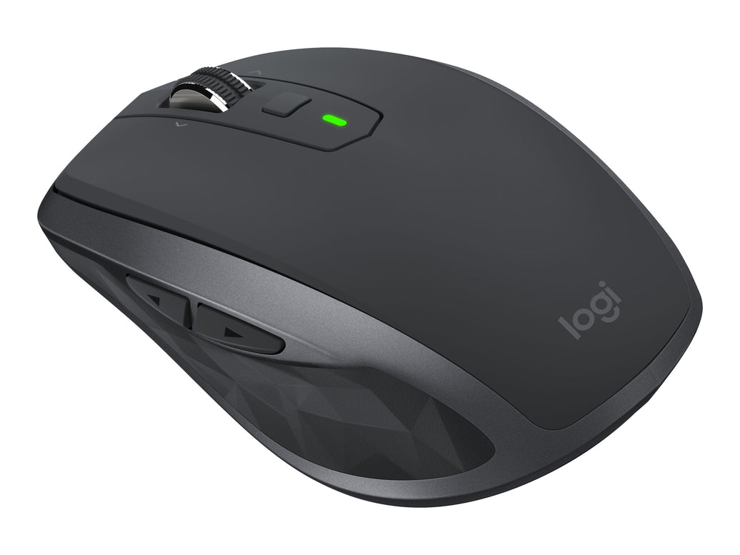 Logitech MX Anywhere 2S Wireless Mobile Mouse, RF Wireless + Bluetooth, Lithium Polymer (LiPo), Graphite