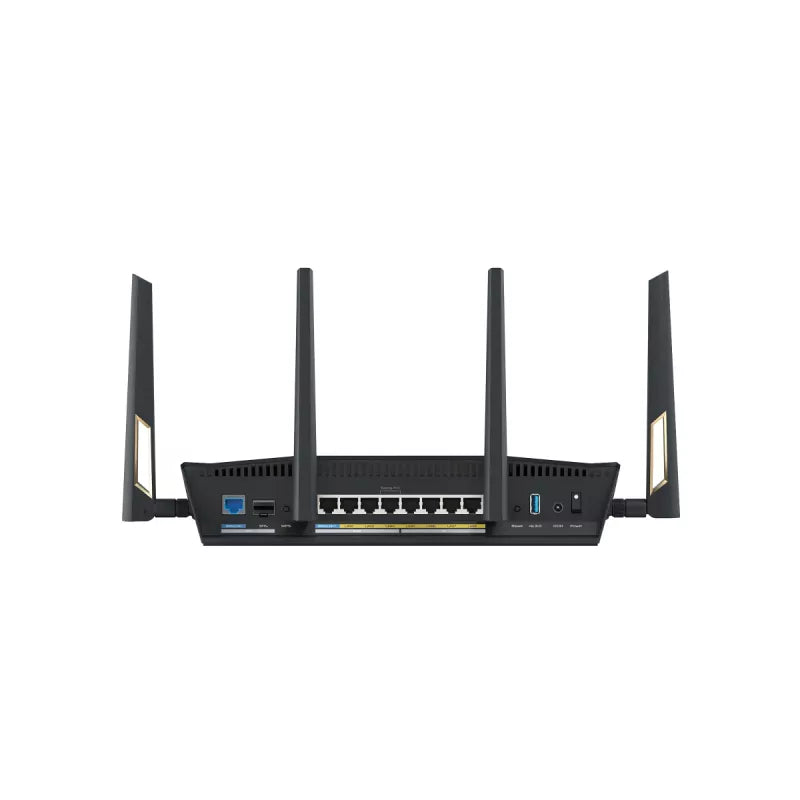 ASUS RT-BE88U wireless router 10 Gigabit Ethernet Dual-band (2.4 GHz / 5 GHz) Black, Grey