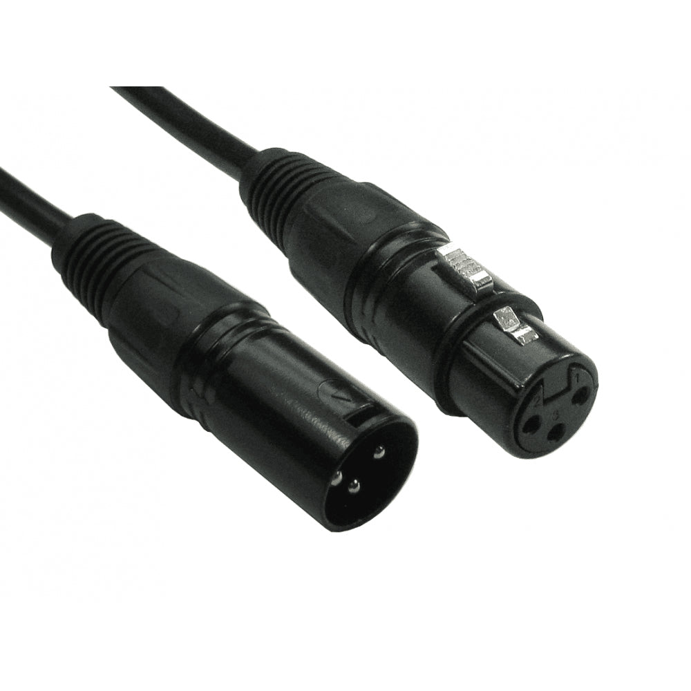 CDL 10m 3 Pin XLR M to F Black