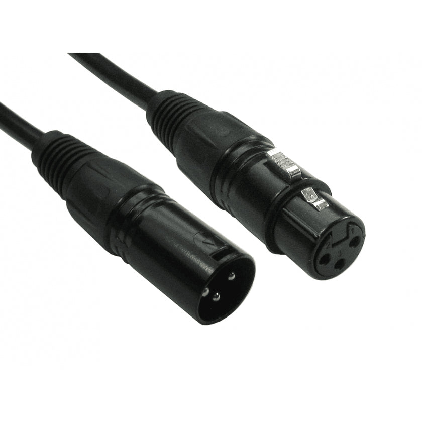 CDL 20m 3 Pin XLR M to F Black