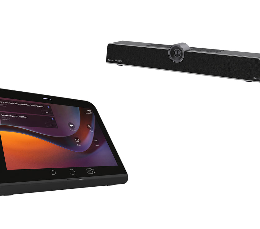 Teams RXV81 Video Collaboration Bar (MTRfA) Bundle 10 with RX-PAD Room Touch Controller