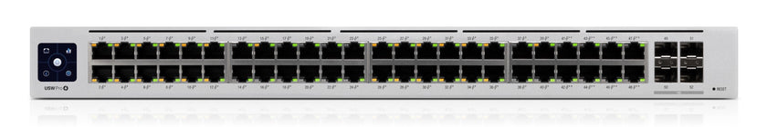 Ubiquiti UniFi Switch USW-PRO-48-POE - Switch - Managed - 48 x 10 100 1000 (40 PoE 8 PoE ) 4 x 10Gb Ethernet SFP - rack-mountable - PoE (600 W) - AC 120 230 V DC 11.5 52 V